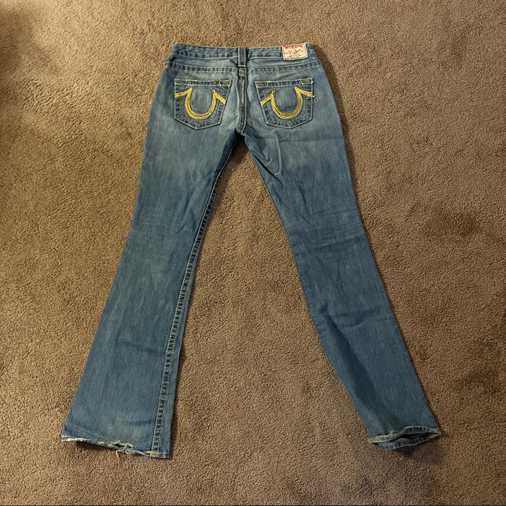 True Religion Low Rise Distressed Jeans - Picture 5 of 5